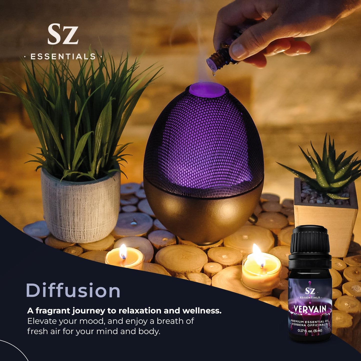 Sz Essentials Vervain Oil | Vegan, Spiritual Protection & Magick