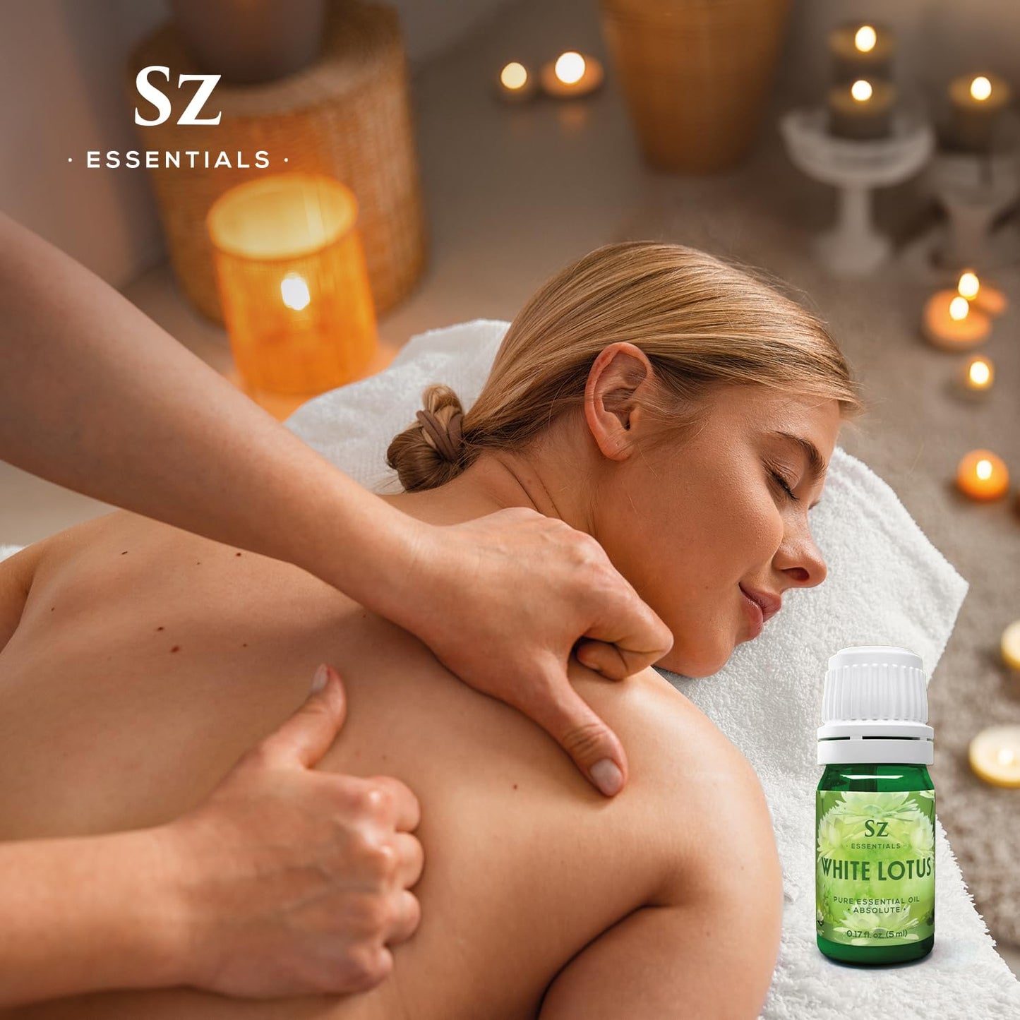 Sz Essentials White Lotus Essential Oil – 100% Pure, Therapeutic Grade, Vegan, 5ml