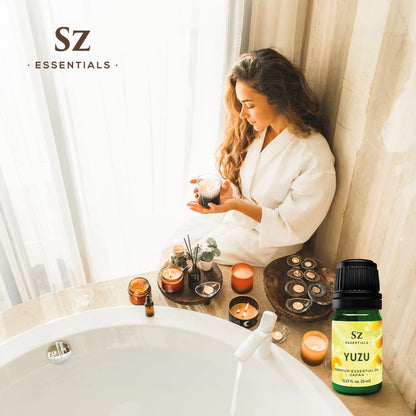 Sz Essentials Yuzu Essential Oil – 100% Pure & Natural, Japan, 5ml