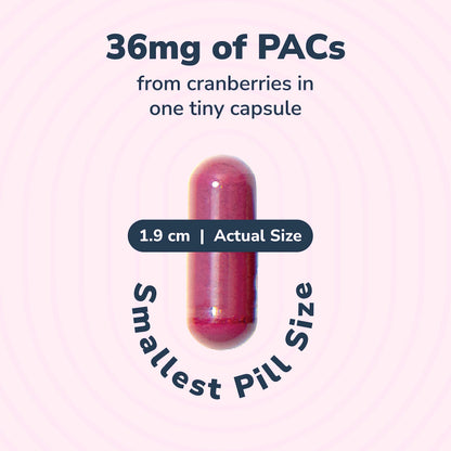 Szio+ Utiva Cranberry PACs – 36 mg PACs for UTI Support | 90 Veggie Capsules