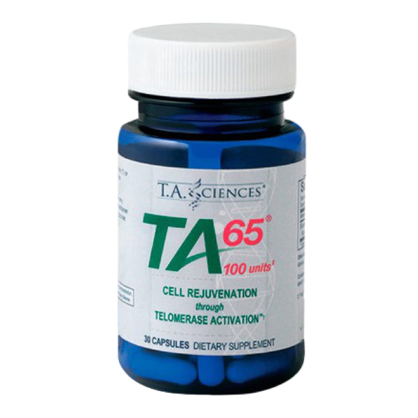 TA-65 Telomerase Activation Supplement – 100 Units, 30 Capsules | T.A. Sciences