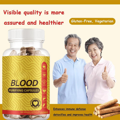 TAFUTY Blood Purifying Capsules – GMO-Free, Gluten Free, Vegan 450 mg (2)