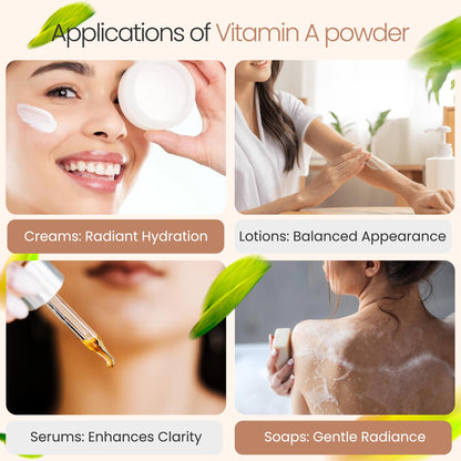 Vitamin A Powder – Retinyl Palmitate & Retinol (1 oz / 28 g) USP & Cosmetic Grade | Talsen