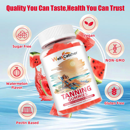 Tanning Gummies for Women – Daily Bronzing with Astaxanthin, Lycopene & L-Tyrosine (60 CT)