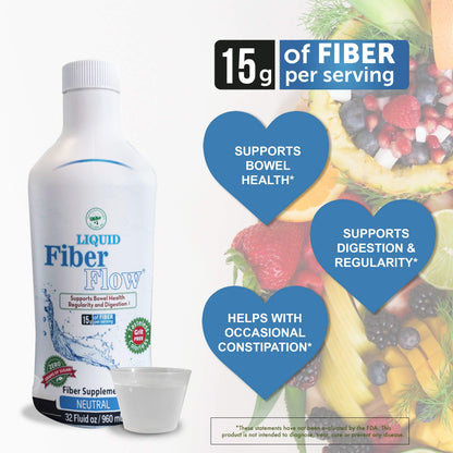 Liquid Fiber for Kids – Sugar-Free Prebiotic Inulin Fiber Drink Mix, 15g Per Serving, 100 Packets | Nutritional Designs