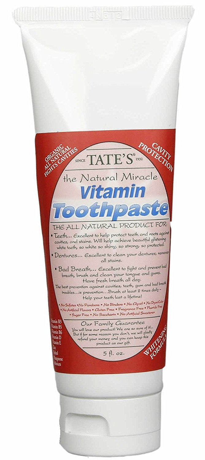 Tate's The Natural Miracle Vitamin Toothpaste - 5 floz