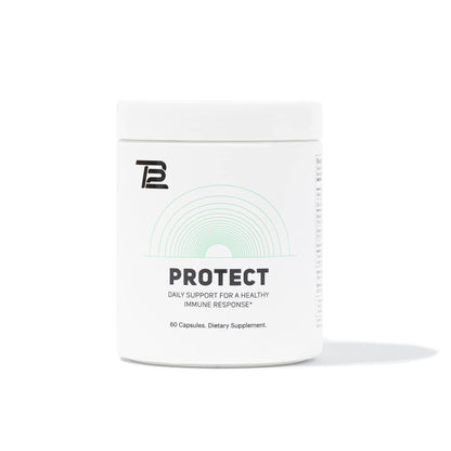 TB12 Protect – Premium 5-in-1 Immune Support with Zinc, Vitamin C, Beta Glucan, Elderberry | 60 Capsules