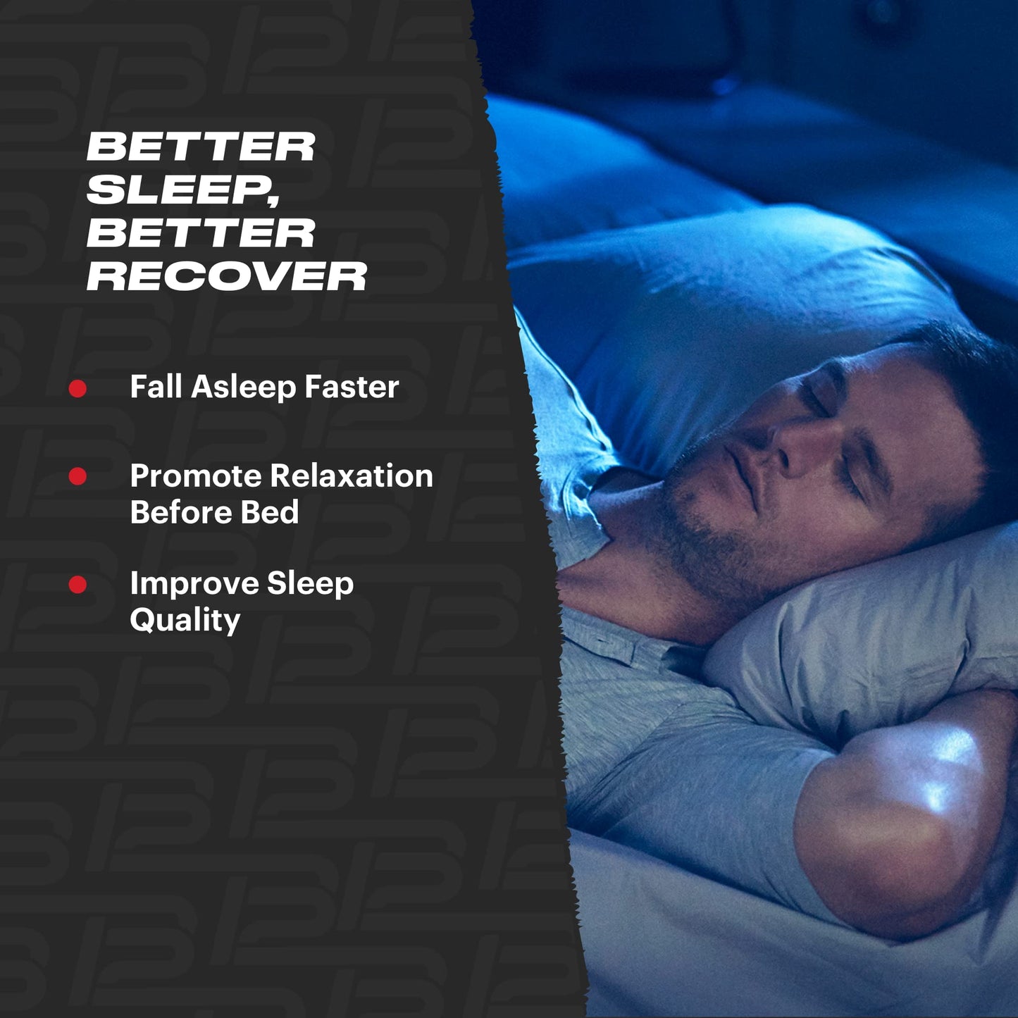 TB12 Sleep - Sleep Support with Magnesium, L-Theanine, Chamomile, GABA & Melatonin