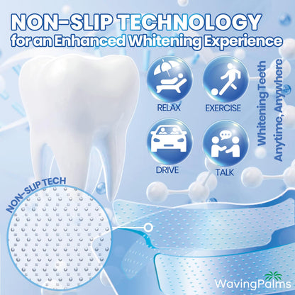 Professional Whitening Strips for Sensitive Teeth - Hydrogen Peroxide-Free Mint (42 Count)