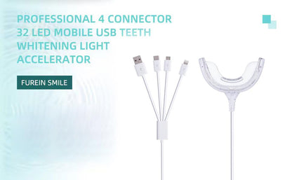 Teeth Whitening Accelerator Light – 32x Blue LED Kit for Home Use