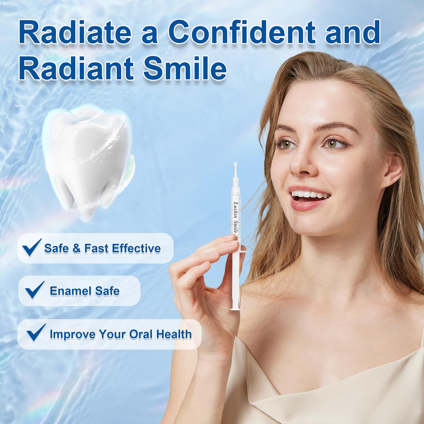 10x 3ml Teeth Whitening Gel Refill | Carbamide Peroxide for Sensitive Teeth | 60 Treatments