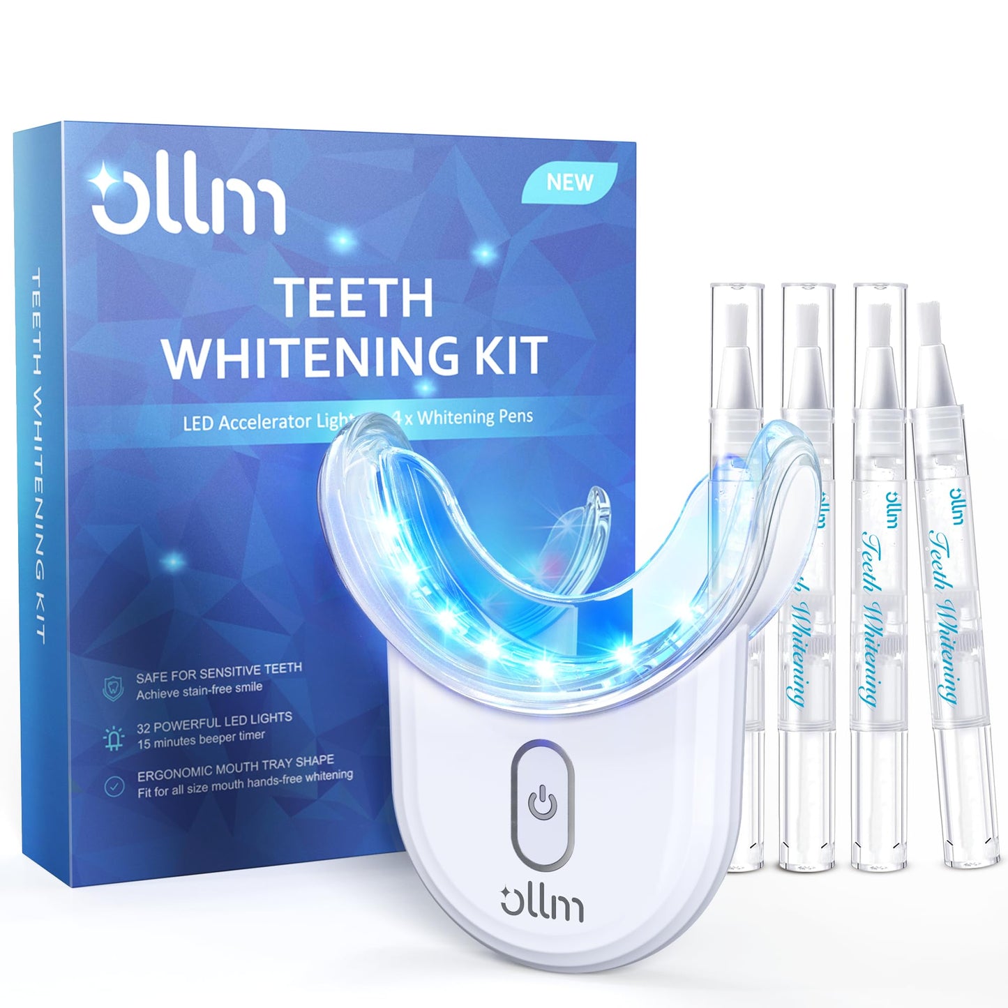 Teeth Whitening Kit with LED Light | 35% Carbamide Peroxide - Gentle on Sensitive Teeth