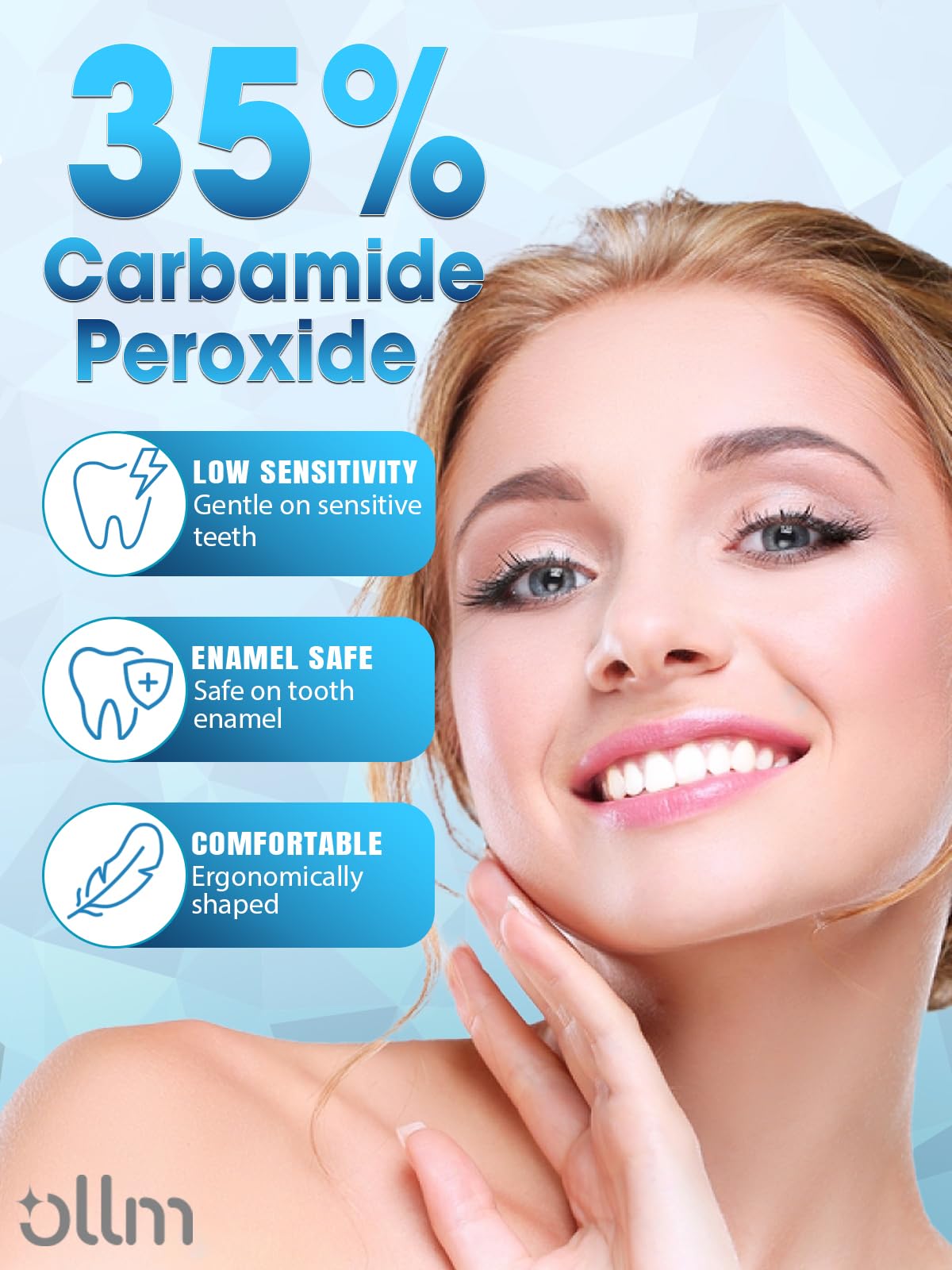 Teeth Whitening Kit with LED Light | 35% Carbamide Peroxide - Gentle on Sensitive Teeth