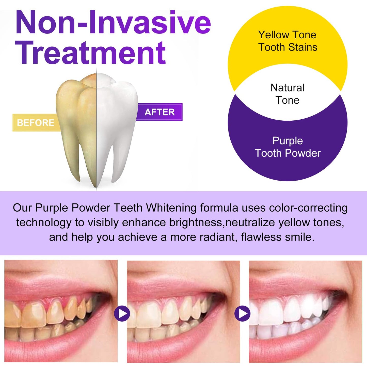 Teeth Whitening Powder - Removes Stains, No Sensitivity | Coffee