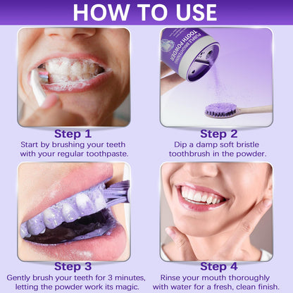Teeth Whitening Powder & Booster – Enamel Safe, Sensitive Teeth, Fresh Breath (35g)