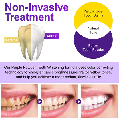 Teeth Whitening Powder 15g - Removes Stains, No Sensitivity | Coffee, Tea & Tobacco