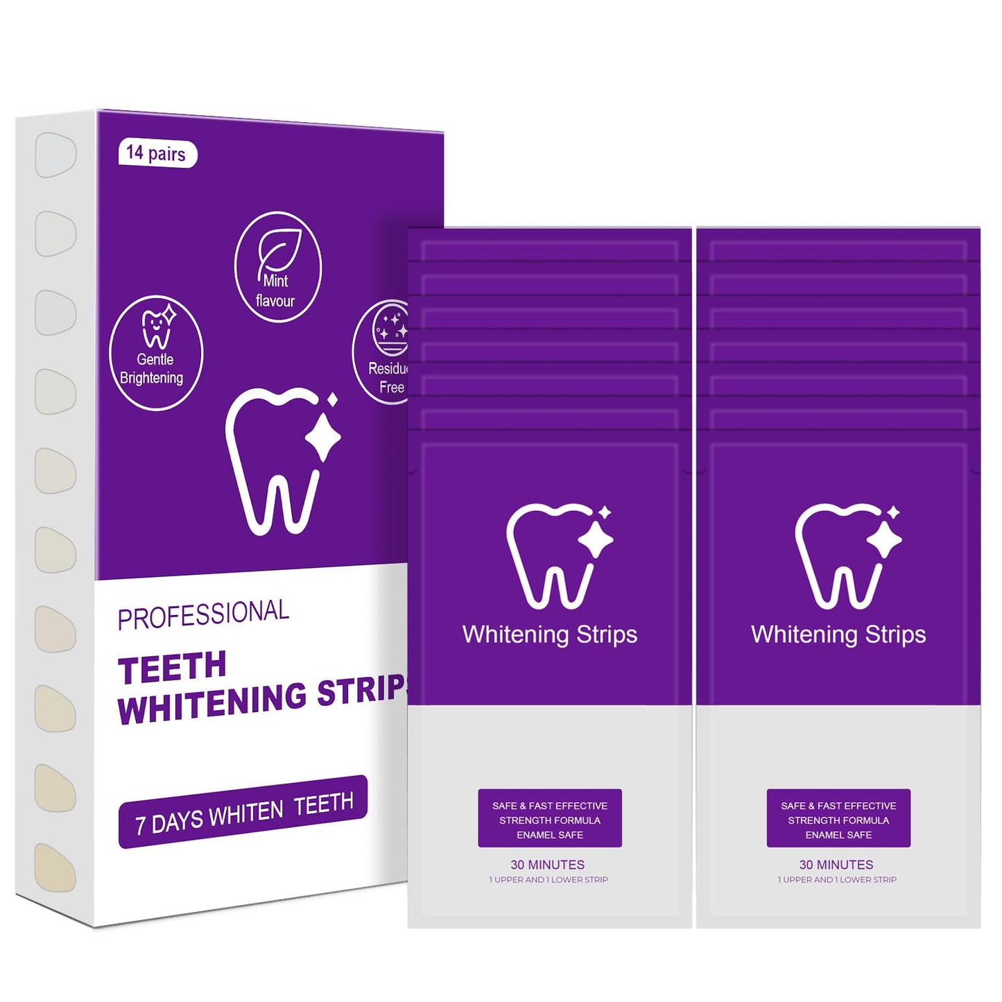 Teeth Whitening Strips – Pack of 28, 14 Treatments – Safe for Enamel, Sensitivity-Free