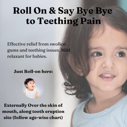 Teethee by Greenatva – Natural Baby Teething Roll On with Roman Chamomile
