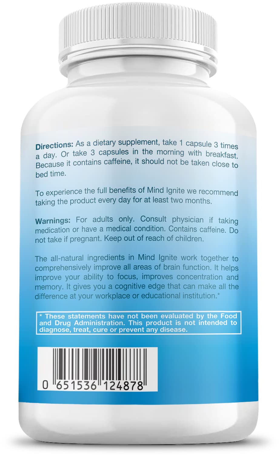 TEK Naturals Mind Ignite™ – Extra Strength Nootropic for Focus, Energy & Clarity