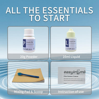 Zinc Oxide Eugenol Cement Dental Care Kit – Temporary Tooth Repair & DIY