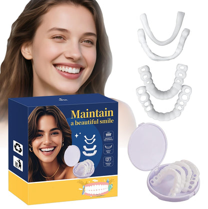 Temporary Veneers Kit for Women & Men - Natural Look & Comfortable Tooth Replacement (Unflavored)