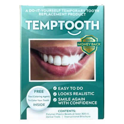 Temptooth Tooth Replacement Product with Coloring Material - Easy Shade Matching
