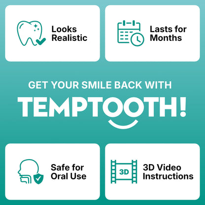 Temptooth Tooth Replacement Product with Coloring Material - Easy Shade Matching