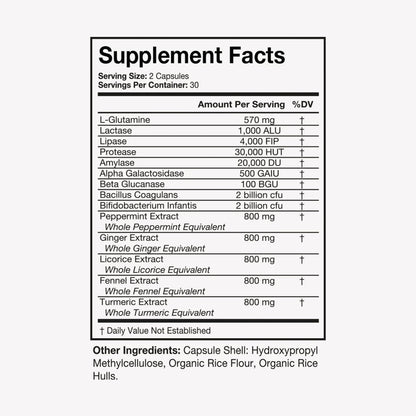 Terra Health Essentials Bloat Control | Fast-Acting No Bloat Relief with Digestive Enzymes & Probiotics