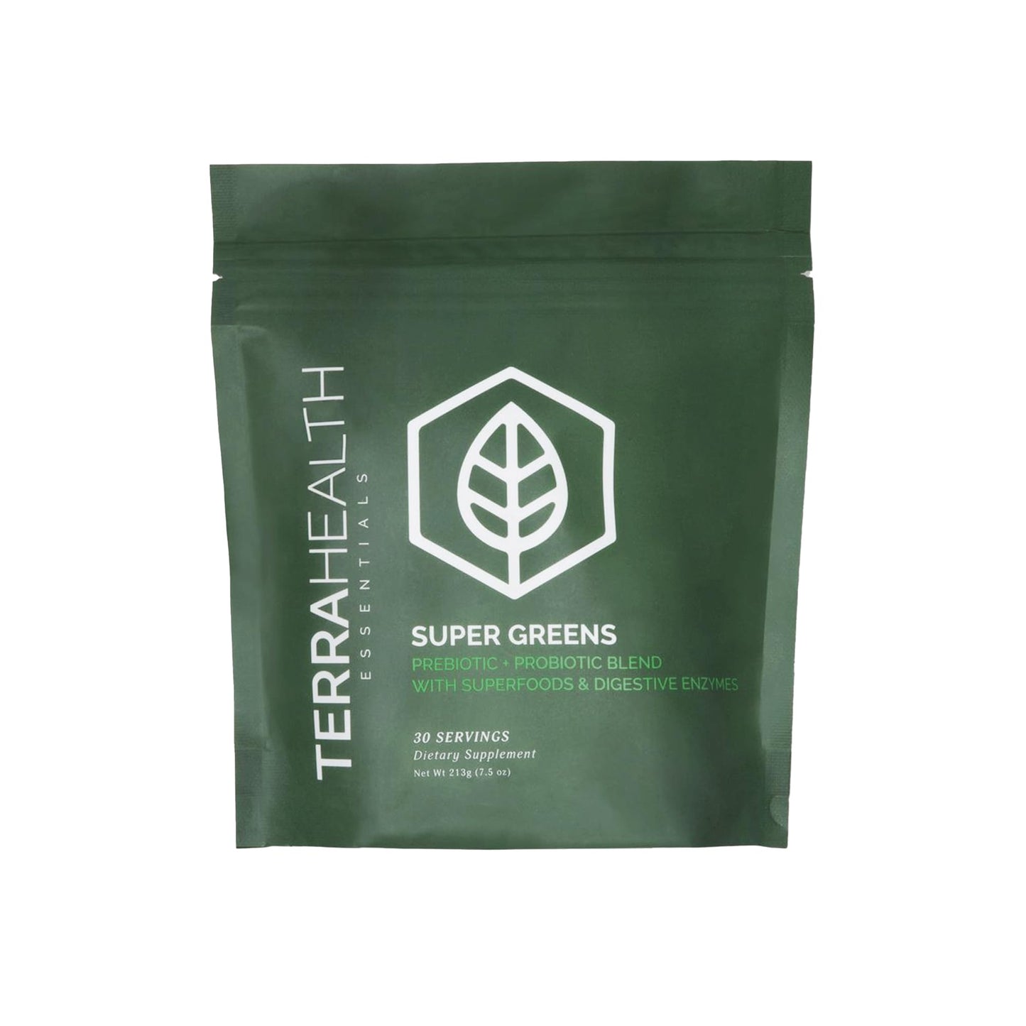 Terra Health Essentials Super Greens | Organic Greens Powder with Probiotics | 30 Servings