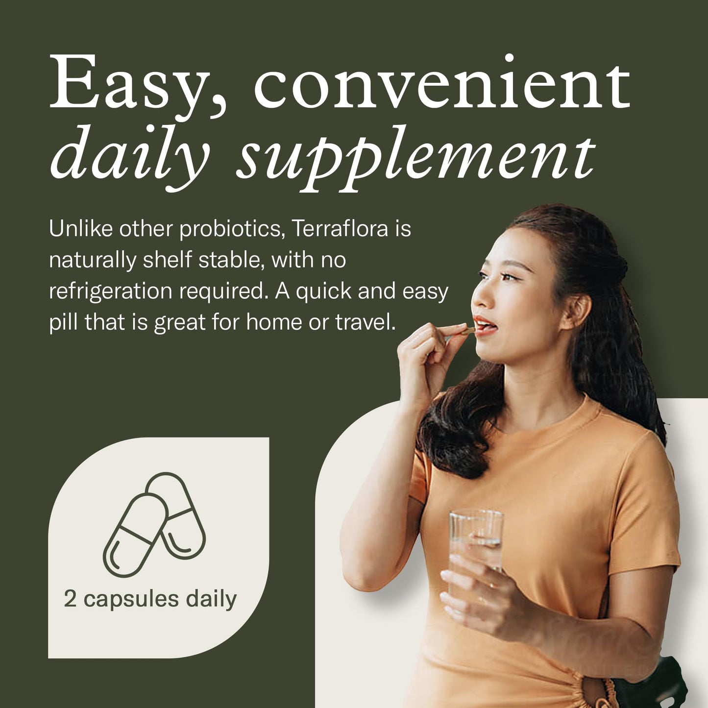 Terraflora Advanced Care Synbiotic – SBO Probiotic & Prebiotic, 60 Capsules