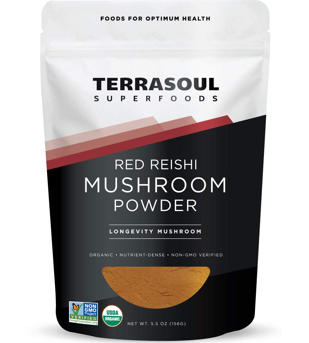 Terrasoul Reishi Mushroom Powder 4:1 Extract, 5.5 oz – Immune Support