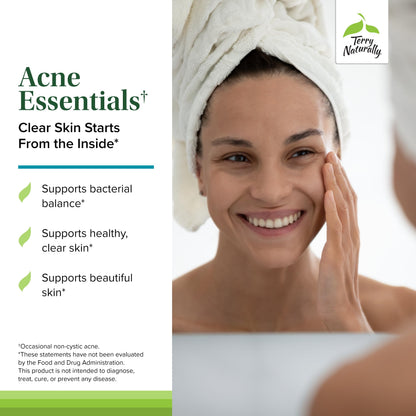 Terry Naturally Acne Essentials – Skin Support with Vitamins A, C & Zinc