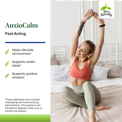 Terry Naturally AnxioCalm – 75 Tablets | Fast-Acting, Non-Drowsy, Safe for Adults & Kids 4+