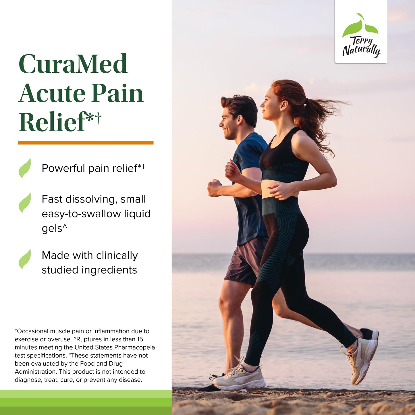 Terry Naturally CuraMed Acute Pain Relief – BCM-95 Curcumin + BOS-10 Boswellia with Black Sesame Seed Oil, 60 Liquid Gels
