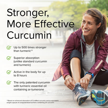 Terry Naturally CuraMed 375mg – Antioxidant Curcumin Turmeric for Brain & Immune Health (Pack of 3, 120 Softgels)