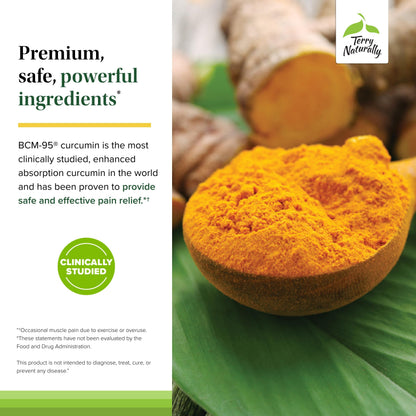 Terry Naturally Curamin - Curcumin with Boswellia, DLPA & Nattokinase - 90 Vegan Capsules