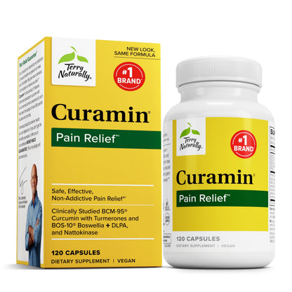 Terry Naturally Curamin – Curcumin for Circulation & Endorphin Support – 120 Capsules