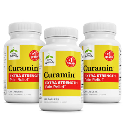 Terry Naturally Curamin Extra Strength – Curcumin & Boswellia for Joints & Circulation (120 Tablets, Pack of 3)