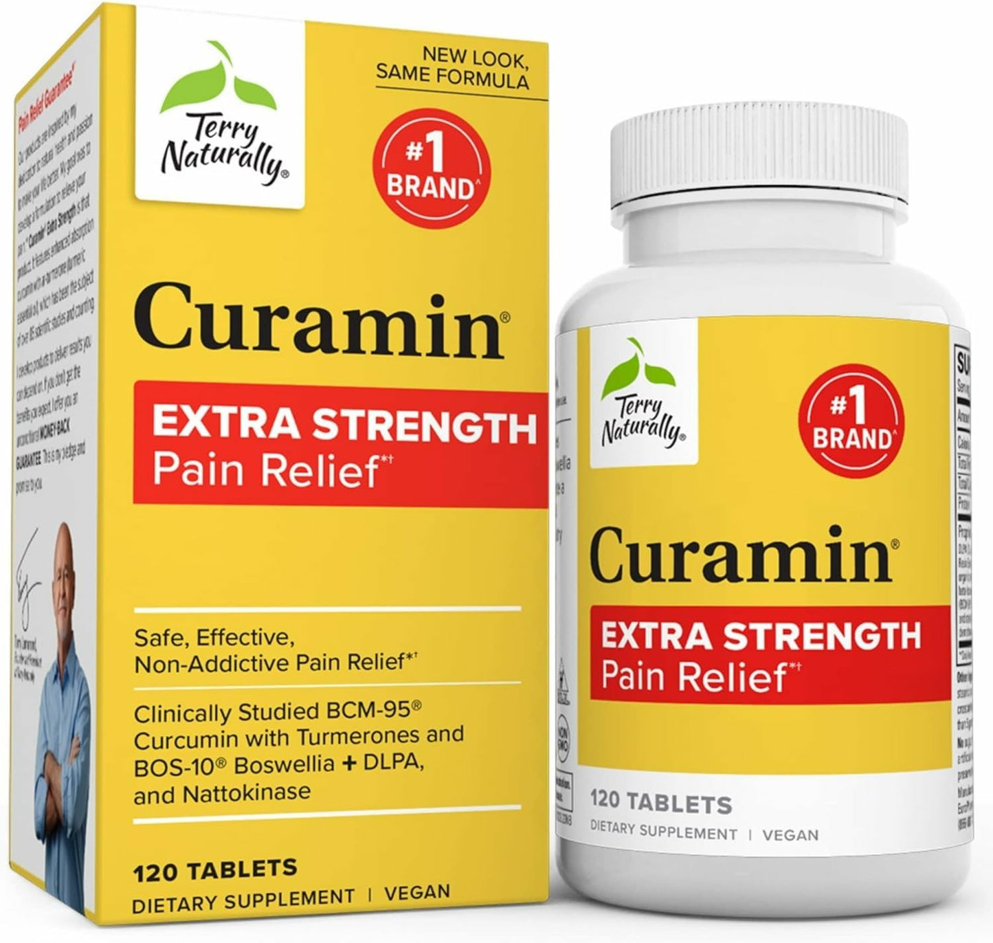 Terry Naturally Curamin Extra Strength – Curcumin & Boswellia for Joint, Muscle & Circulation Support | 120 Tablets
