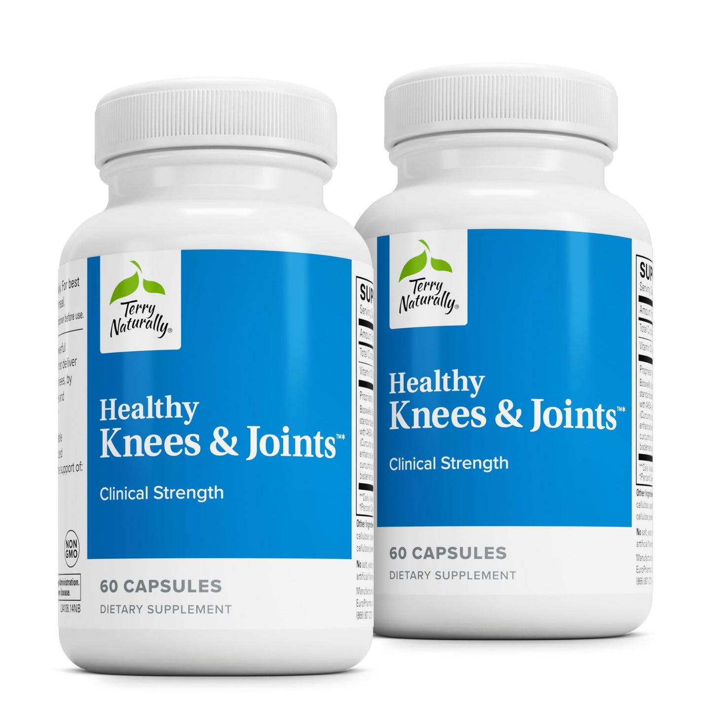 Terry Naturally Healthy Knees & Joints - Joint Support with Calcium Fructoborate (60 Capsules, 2 Pack)