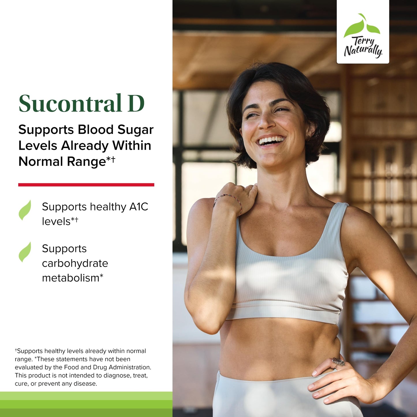 Terry Naturally Sucontral D – B-Complex & Folate for Carbohydrate Metabolism | 120 Capsules (Pack of 2)