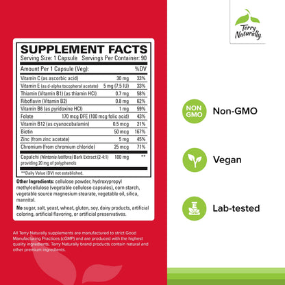 Terry Naturally Sucontral D - B-Complex & Folate for Carbohydrate Metabolism - 60 Capsules (Pack of 3)