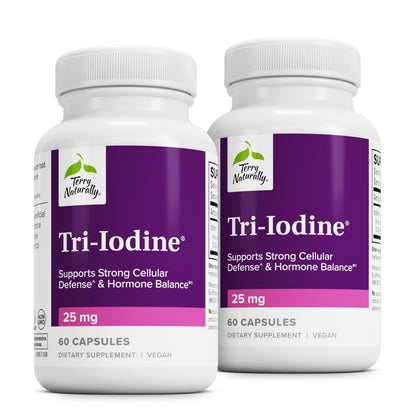 Terry Naturally Tri-Iodine – Prostate & Breast Health Support (60 Capsules, 2 Pack)