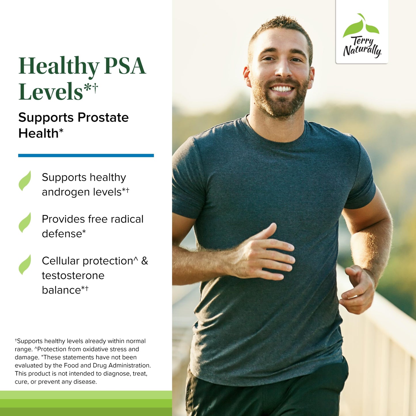 Terry Naturally Healthy PSA Levels – Prostate Health Dietary Supplement | BCM-95 Curcumin, Turmeric Oil, Grape Seed Extract – 60 Softgels