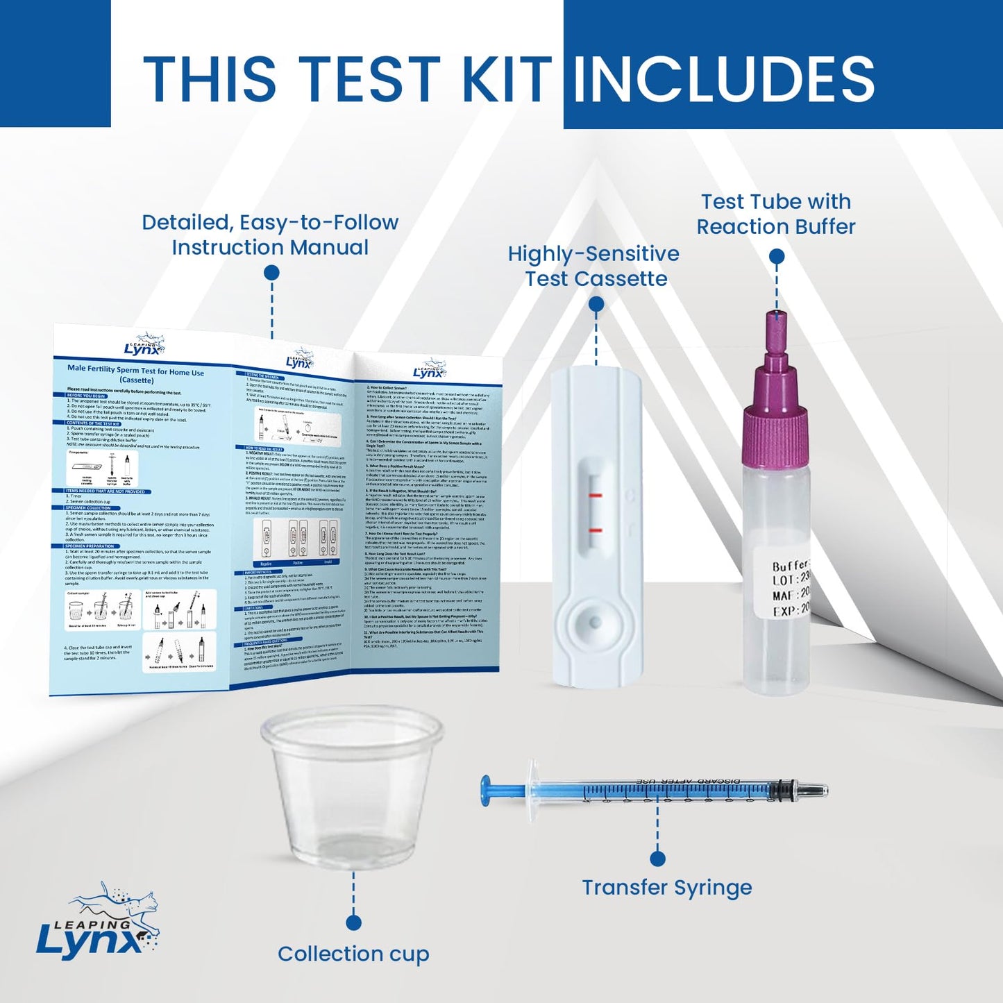 Male Fertility Test Kit – Sperm Count, Home Semen Analysis | Leaping Lynx