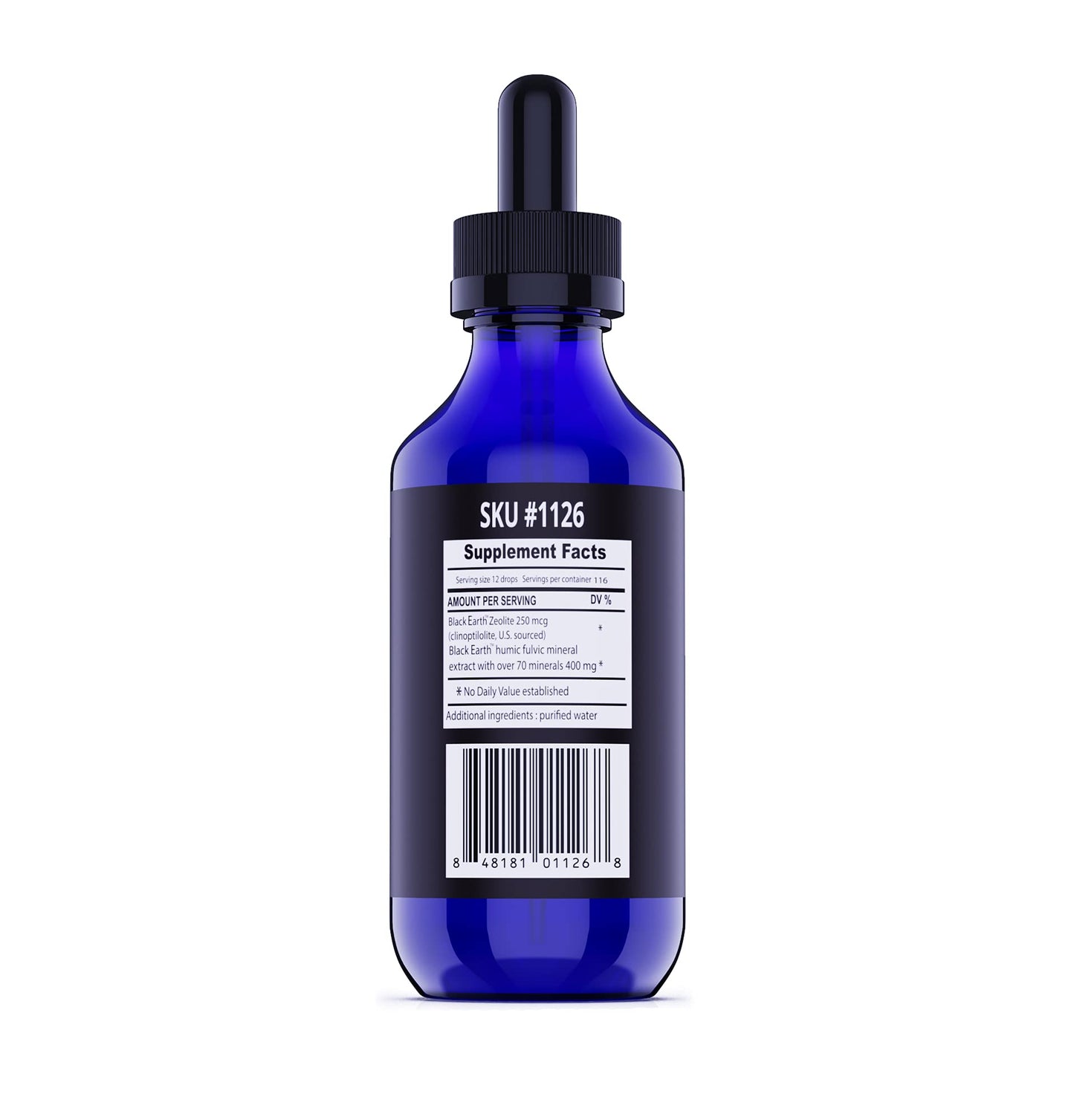 Black Earth Zeolite with Humic Fulvic Acids & Trace Minerals – 4 Fl Oz Drops for Detox, Gut Health & Immune Support | THE FOOD MOVEMENT CO.