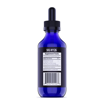 Black Earth Zeolite with Humic Fulvic Acids & Trace Minerals – 4 Fl Oz Drops for Detox, Gut Health & Immune Support | THE FOOD MOVEMENT CO.