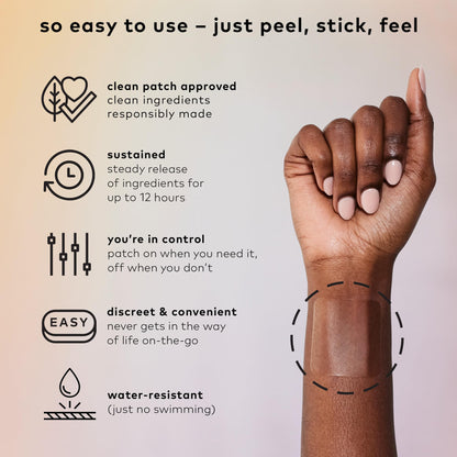 The Good Patch Be Calm Patch with Hemp – Unwind, Decompress, Plant-Powered Wellness