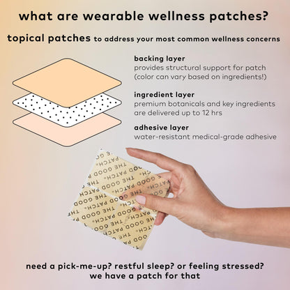 The Good Patch Nite Nite Sleep Patch – Plant-Powered, Sustained-Release Sleep Support (16 Patches)