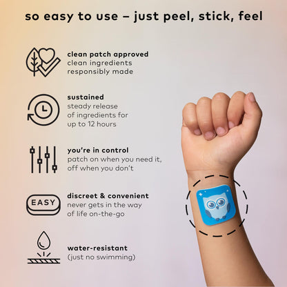 The Good Patch Nite Owl Patch – Natural Sleep Support for Kids (36 Patches)